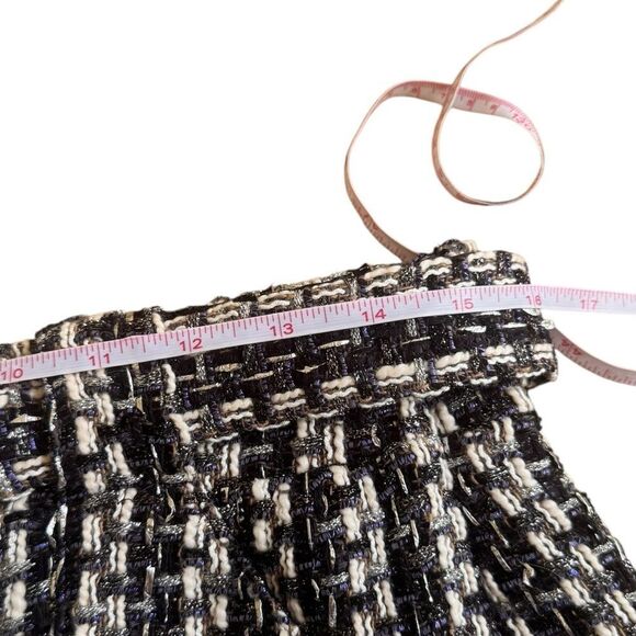 Ramy Brook Belted Tweed Mini Skirt Black Combo NWT 10 - Picture 10 of 11